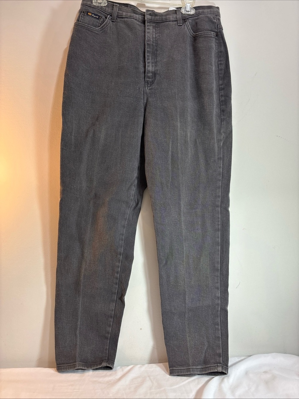 Route 66 Stretch Relaxed Straight Gray Jeans. J-42